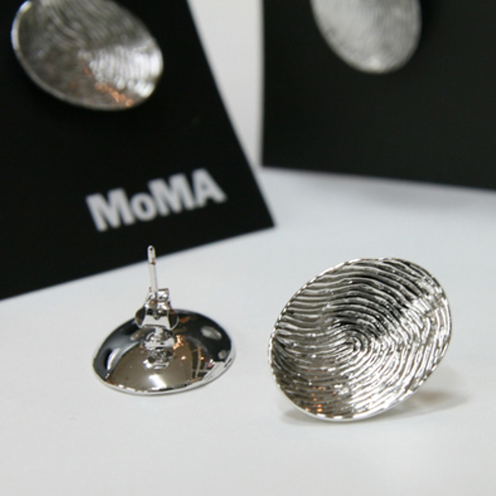 Fingerprint earrings &amp; cufflinks